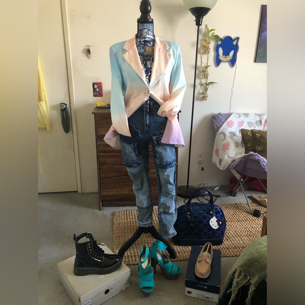 Sexy Business Casual Soft Pastel Colored Blazer